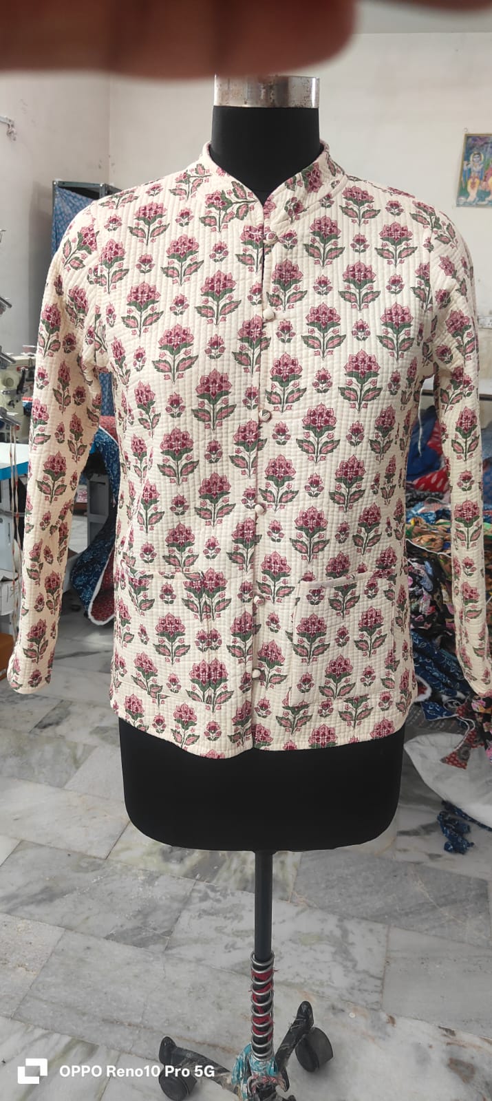 Jaipuri Quilted Reversible Cotton Jacket – 28 Inch