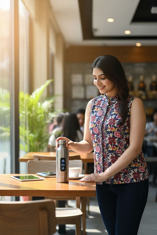 Jaipuri Quilted Reversible Cotton Jacket with Kapas Filling – 28 Inches