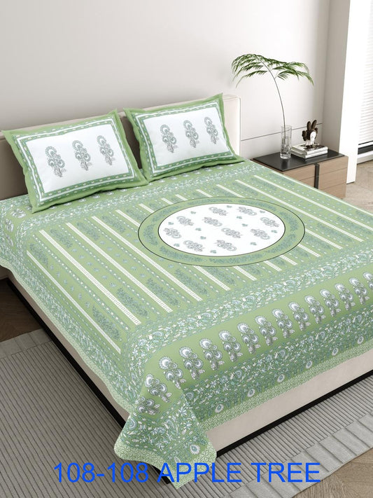 Jumbo Cotton Bedsheet 108×108 with 2 Pillow Covers