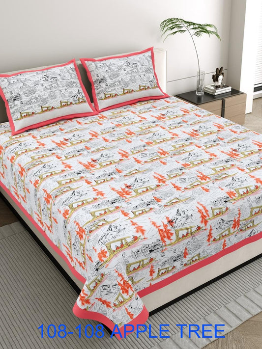 Jumbo Cotton Bedsheet 108×108 with 2 Pillow Covers