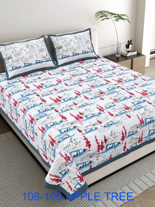 Jumbo Cotton Bedsheet 108×108 with 2 Pillow Covers