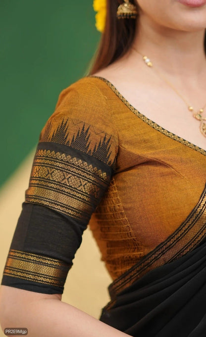 Kanchi Cotton Zari Woven Lehenga Choli with Georgette Dupatta