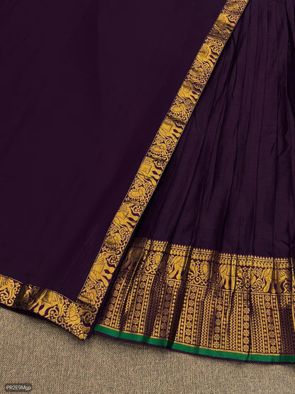Kanchi Cotton Zari Woven Lehenga Choli with Georgette Dupatta