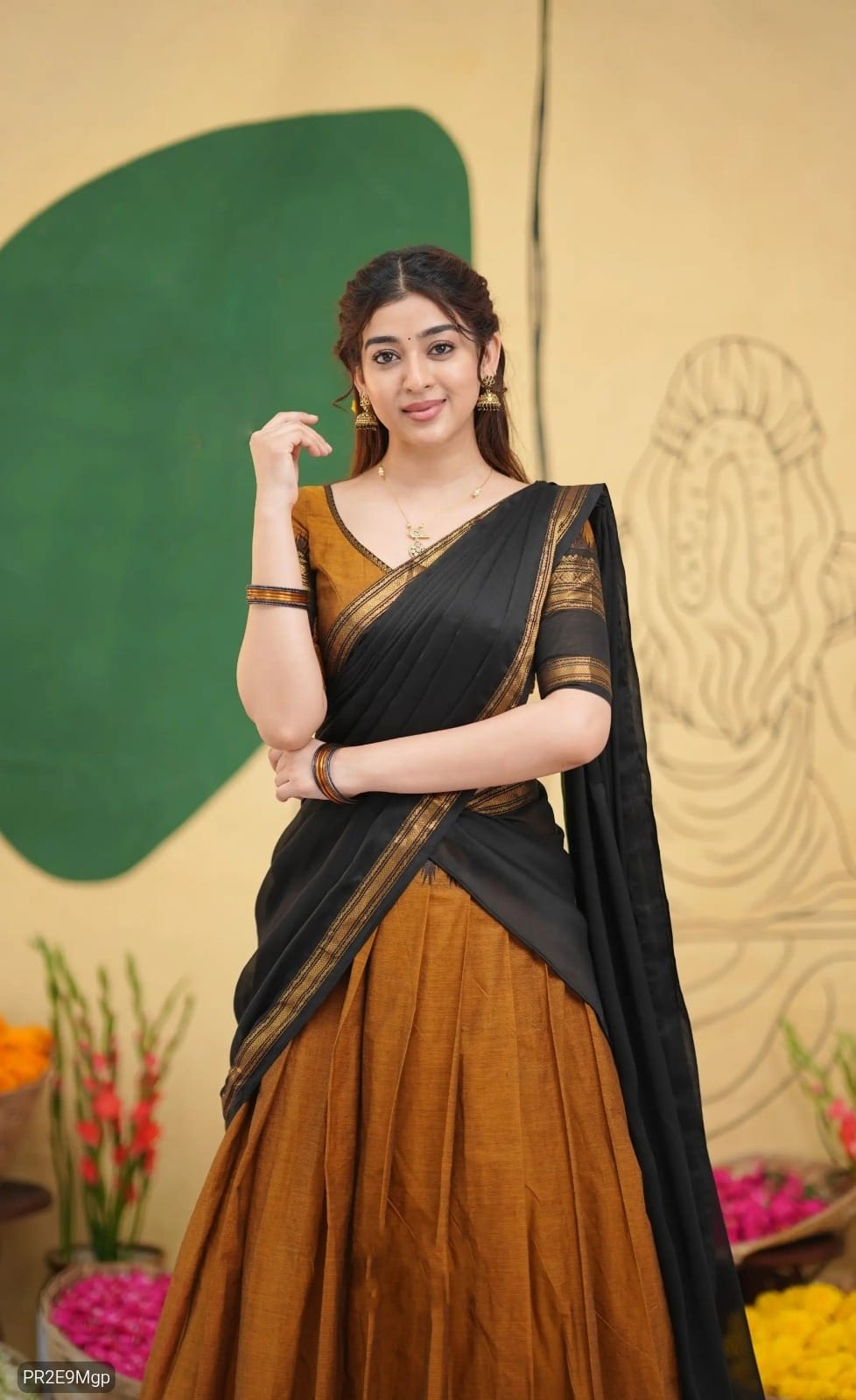 Kanchi Cotton Zari Woven Lehenga Choli with Georgette Dupatta