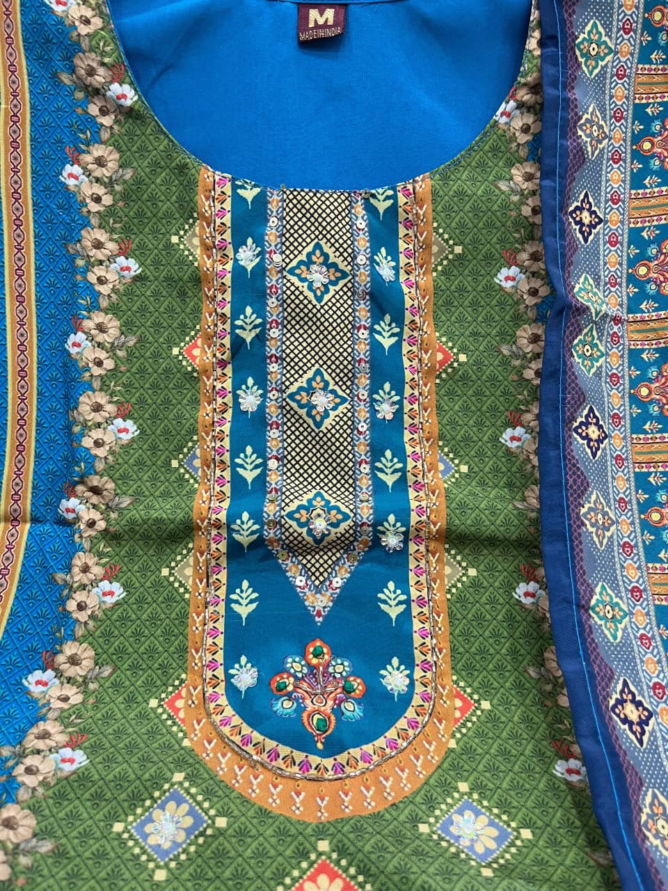 KitKat Silk Suit Set with Printed Dupatta & Pant