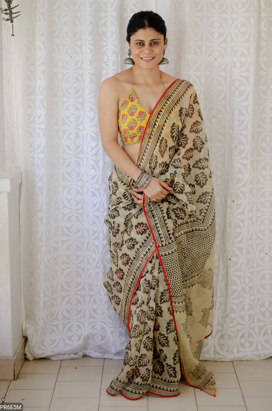 Kota Doriya Saree with Digital Print & Running Blouse