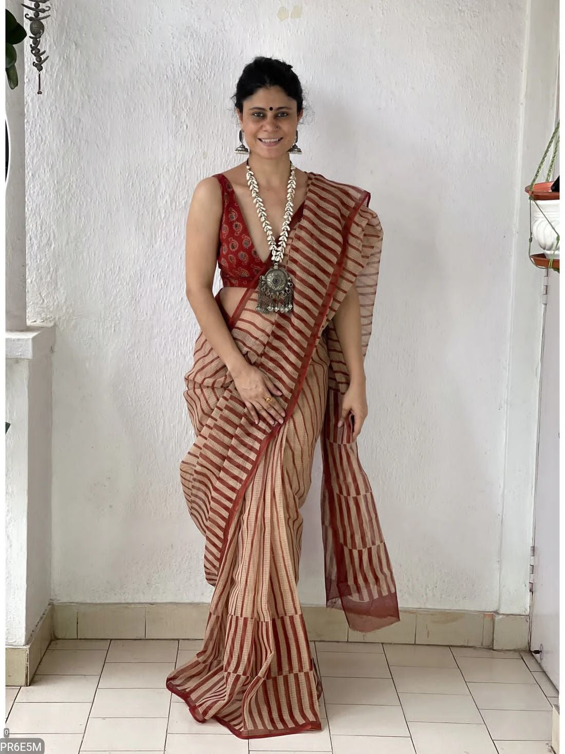 Kota Doriya Saree with Digital Print & Running Blouse