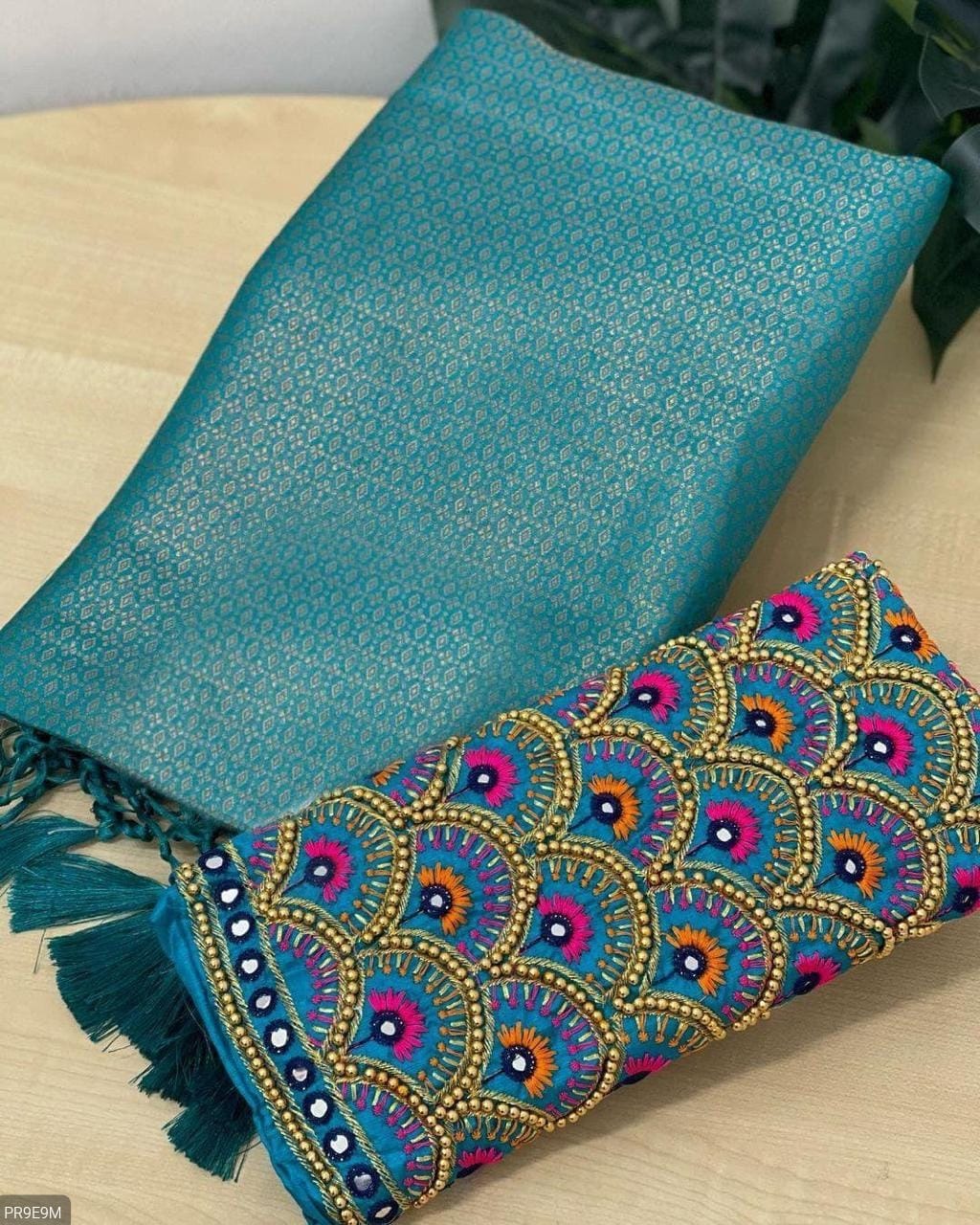 Kubera Pattu Silk Saree with Rich Pallu, Jacquard Work & 2 Blouses