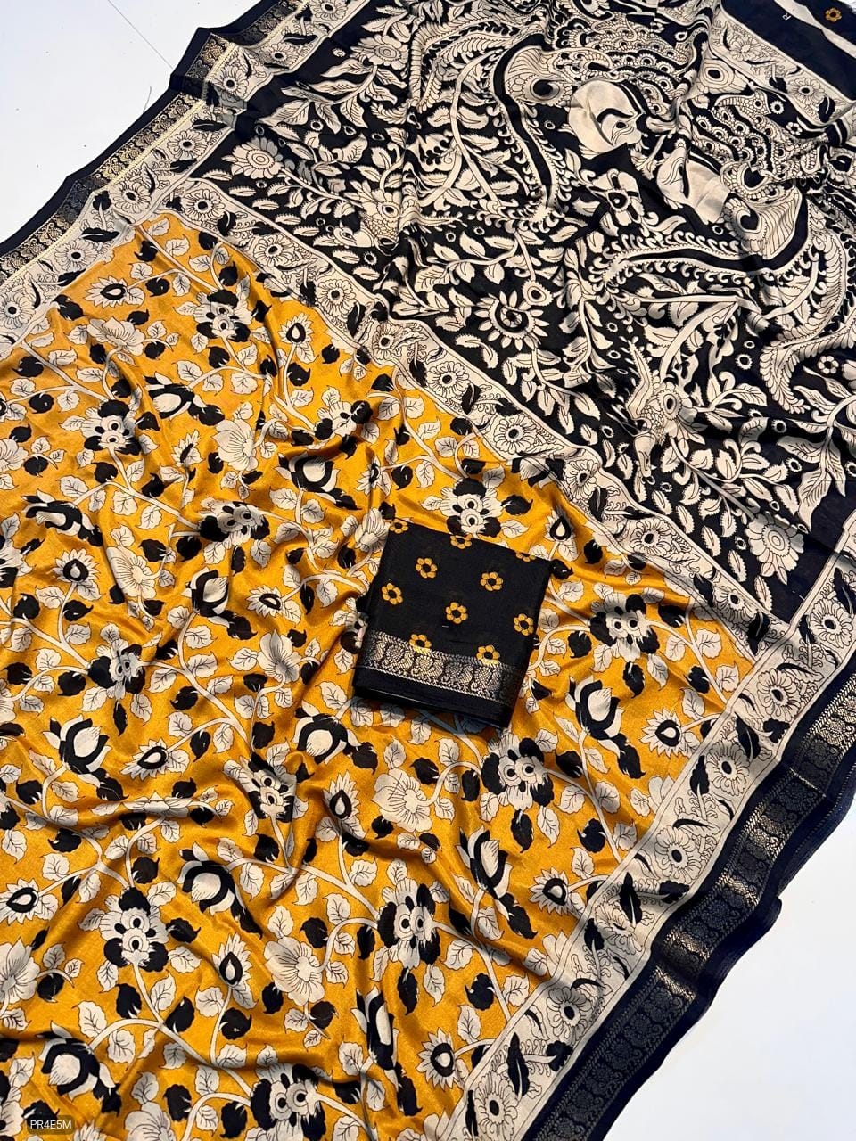 Mysore Silk Saree with Weaving & Blouse Piece