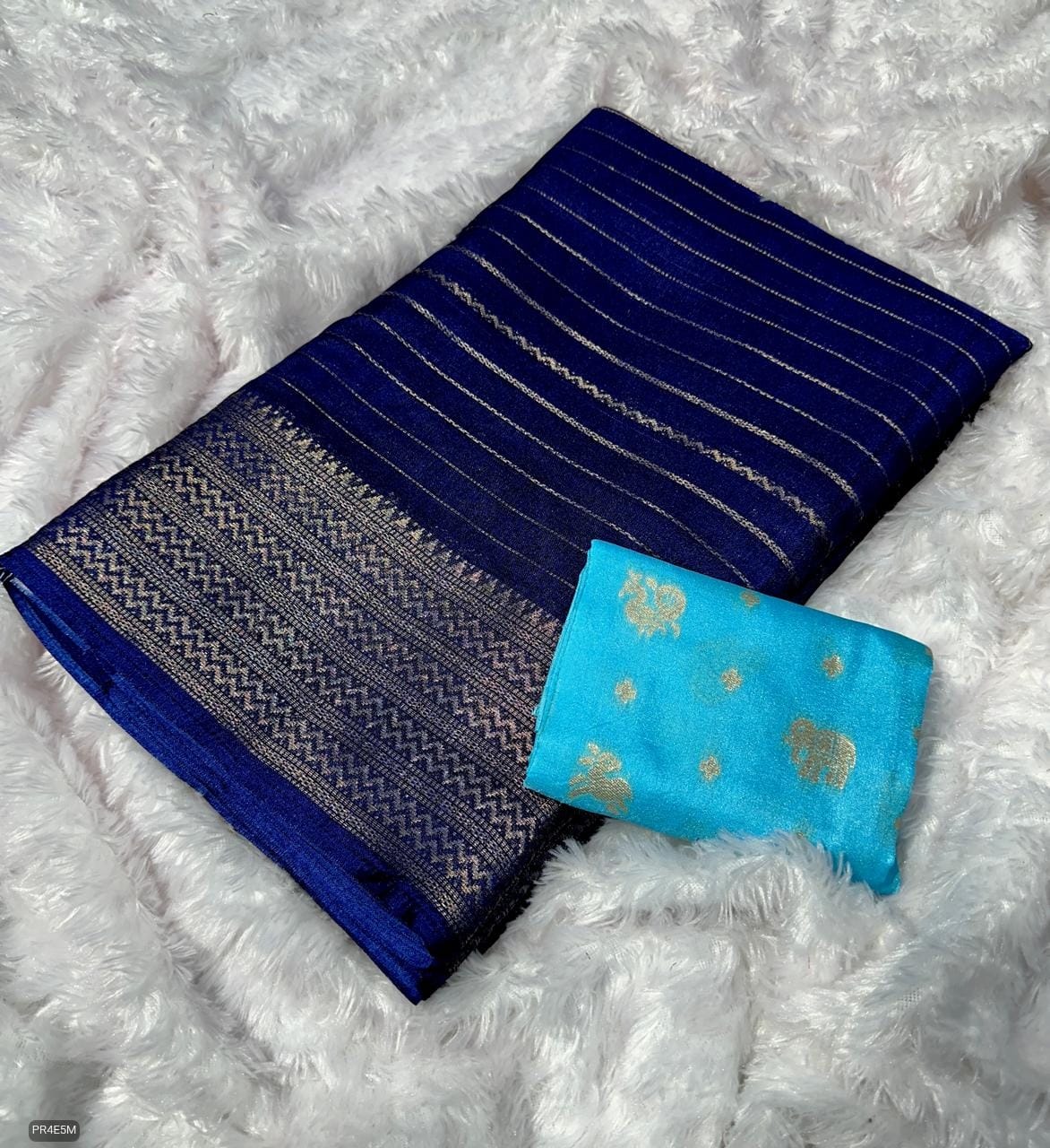 Mysore Silk Saree with Weaving & Blouse Piece