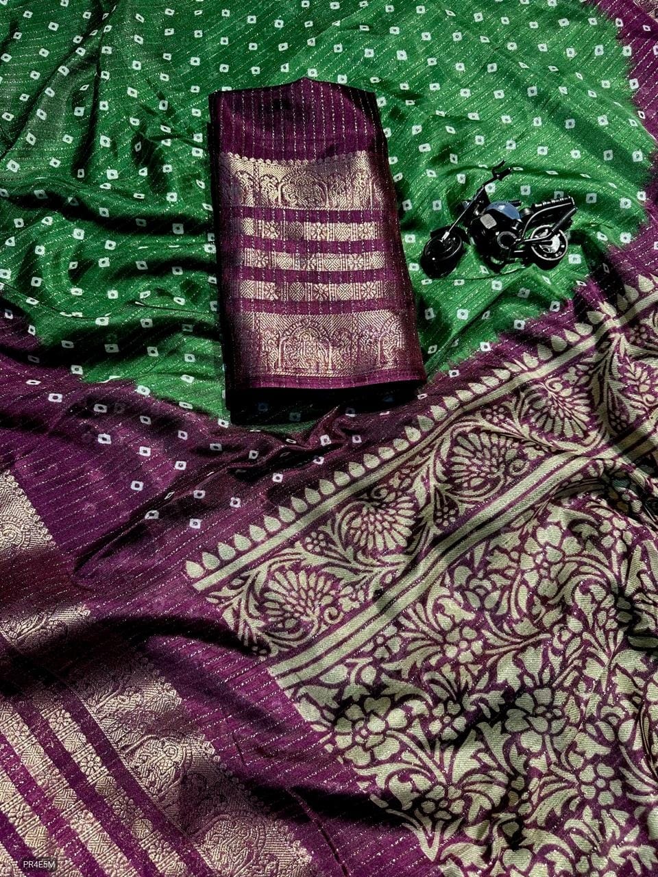 Mysore Silk Saree with Weaving & Blouse Piece