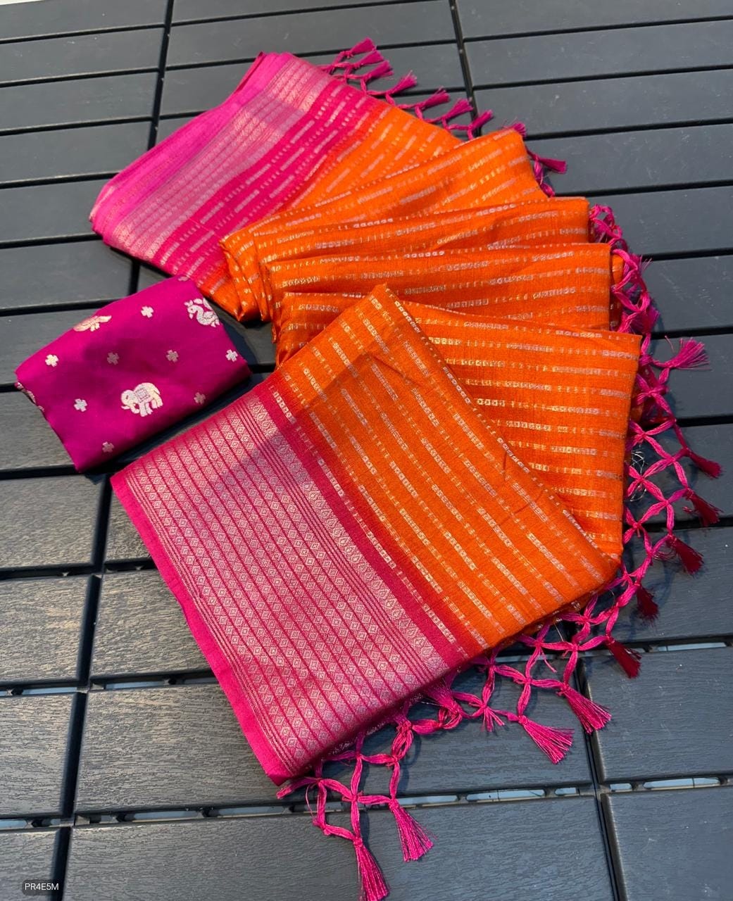 Mysore Silk Saree with Weaving & Blouse Piece