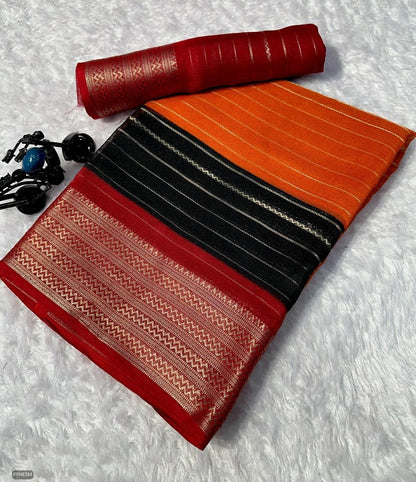 Mysore Silk Saree with Weaving & Blouse Piece
