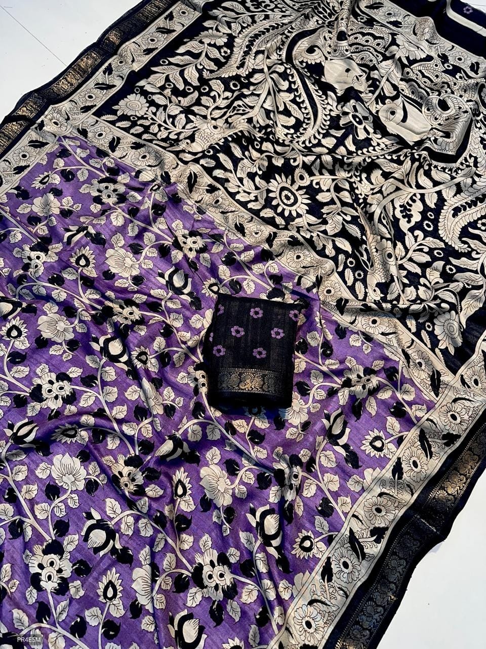 Mysore Silk Saree with Weaving & Blouse Piece