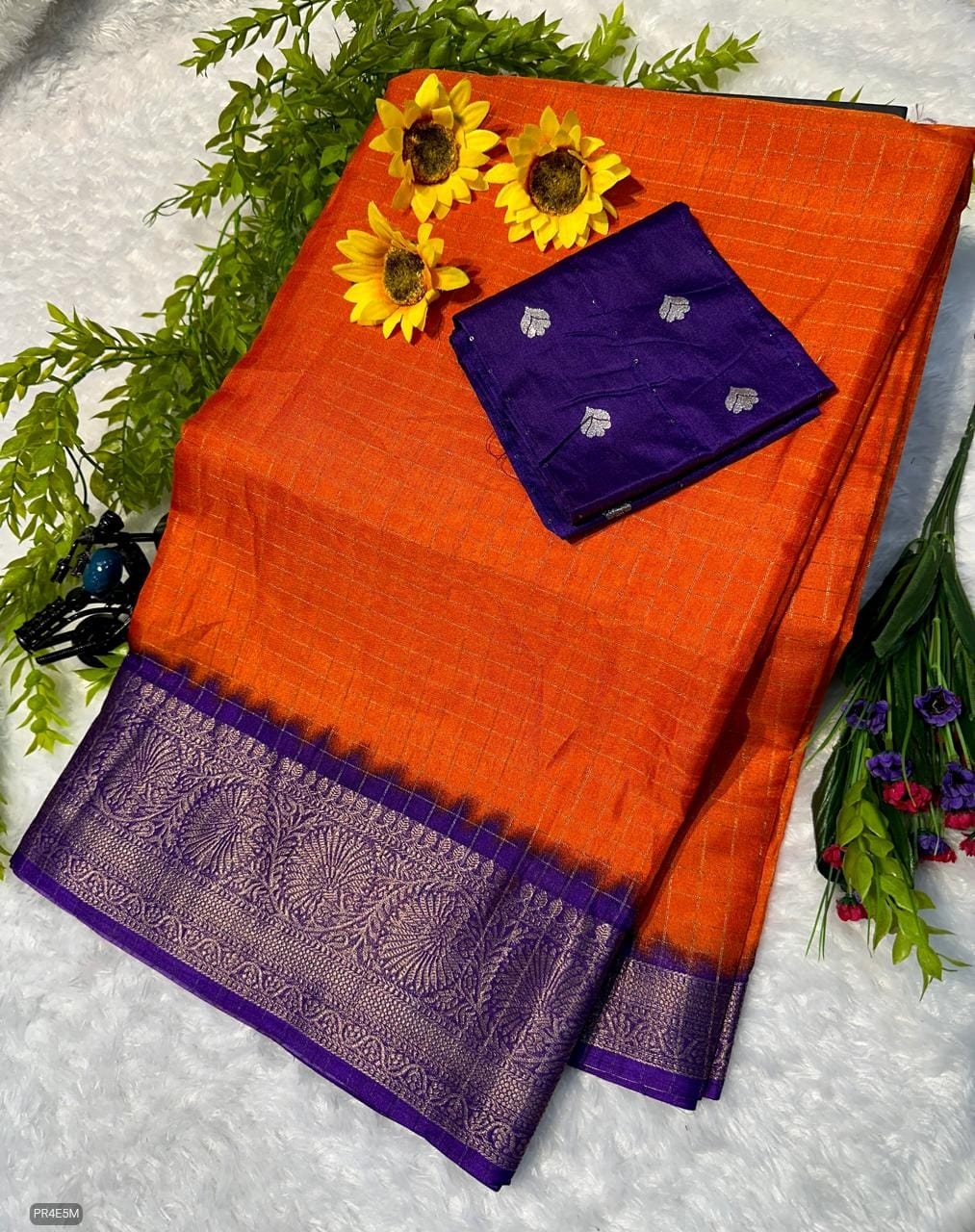 Mysore Silk Saree with Weaving & Blouse Piece