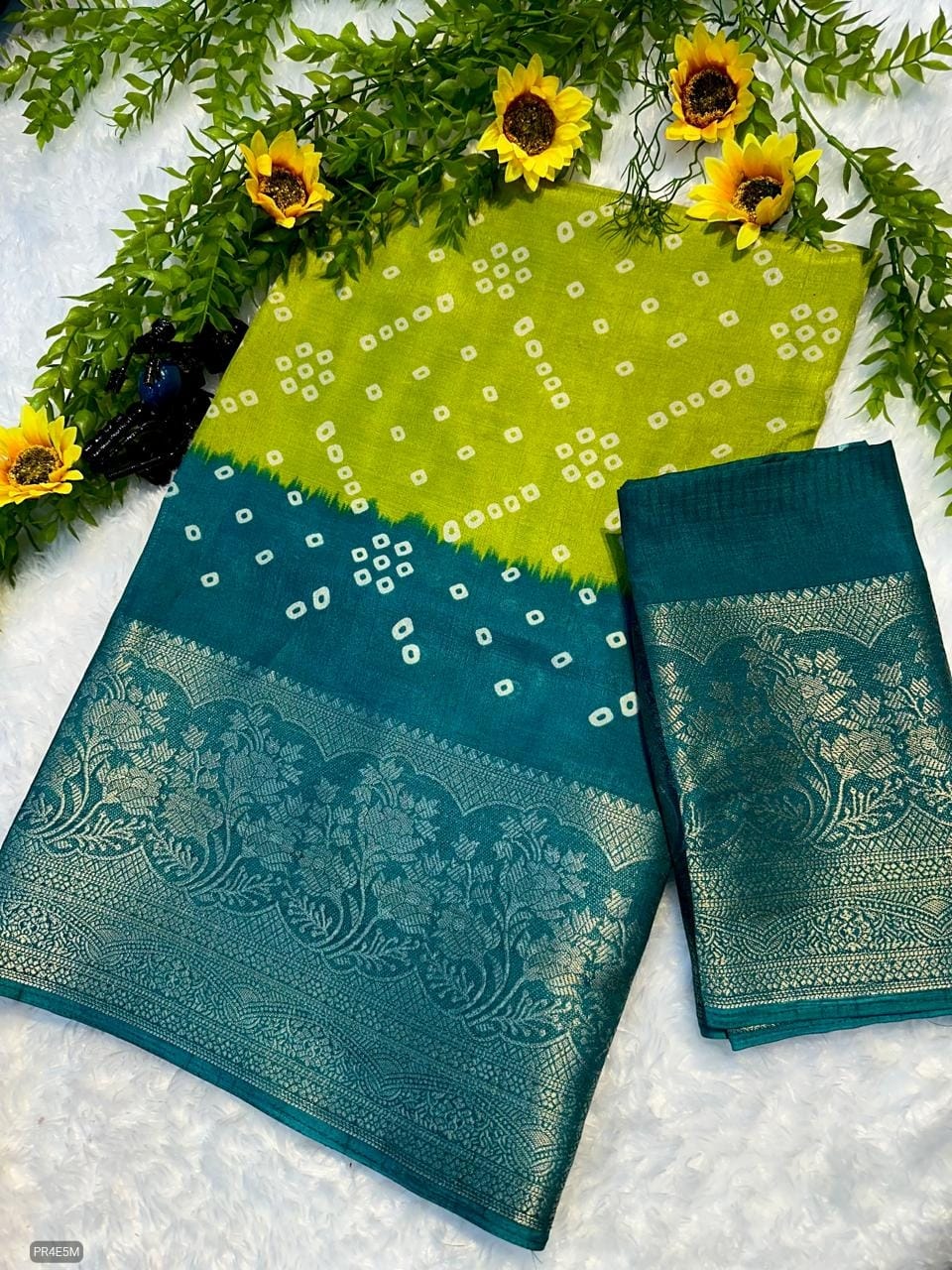 Mysore Silk Saree with Weaving & Blouse Piece