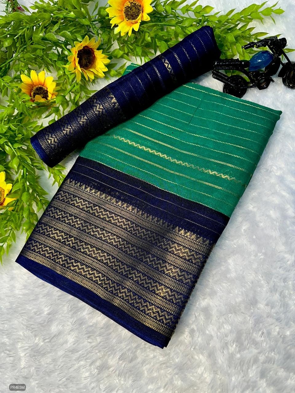 Mysore Silk Saree with Weaving & Blouse Piece