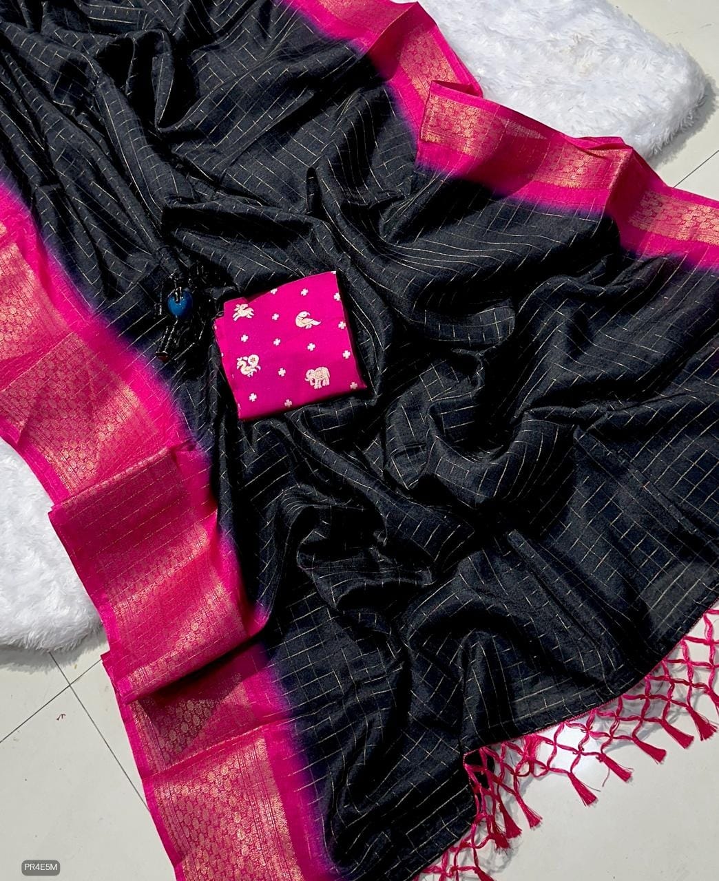 Mysore Silk Saree with Weaving & Blouse Piece