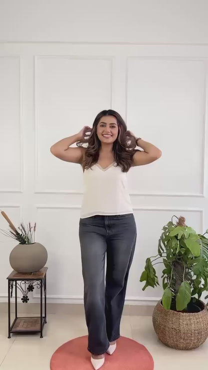 Cotton Chikankari Angrakha Kurti Pant Set | 60.60 Cotton