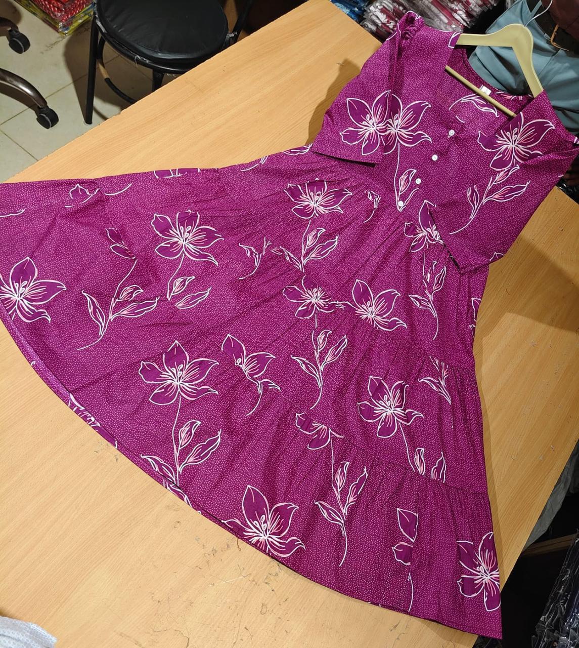 Printed Cotton 60/60 Midi Dress for Women