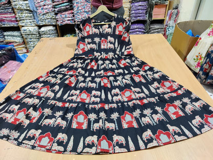 Printed Cotton 60/60 Midi Dress for Women