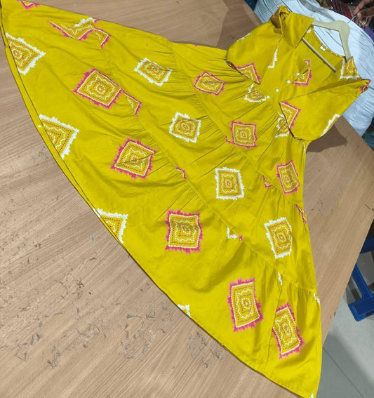 Printed Cotton 60/60 Midi Dress for Women