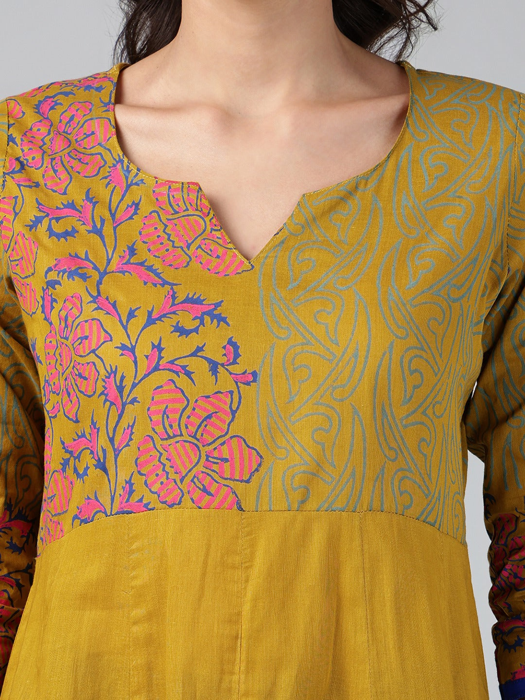 Printed Cotton Anarkali Kurta for Women