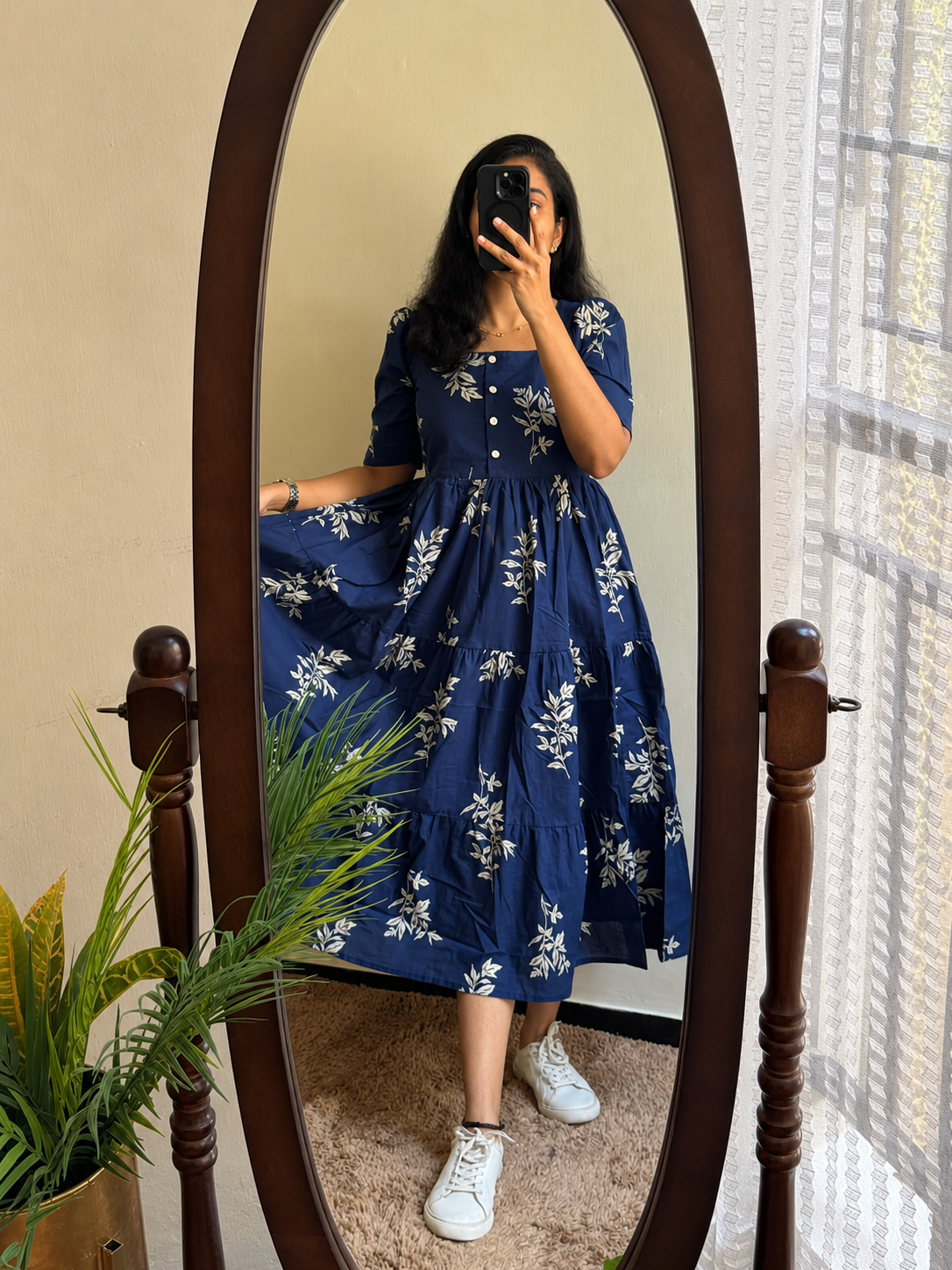Printed Midi Set in Cotton 60/60