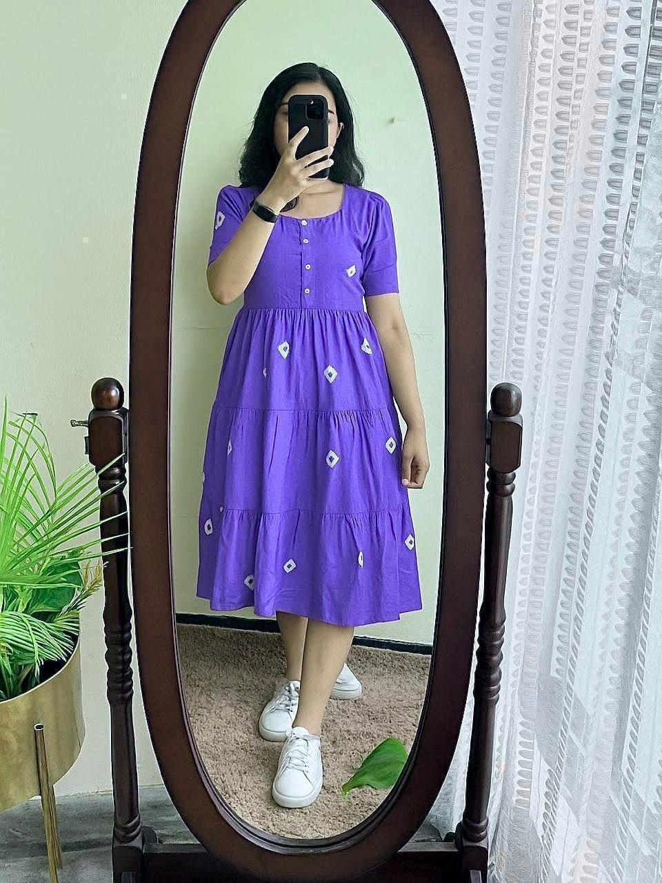 Printed Midi Set in Cotton 60/60