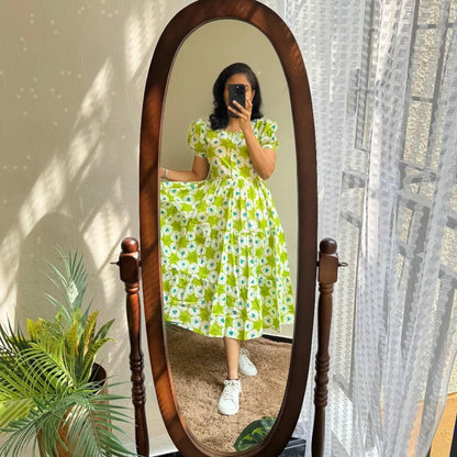 Printed Midi Set in Cotton 60/60