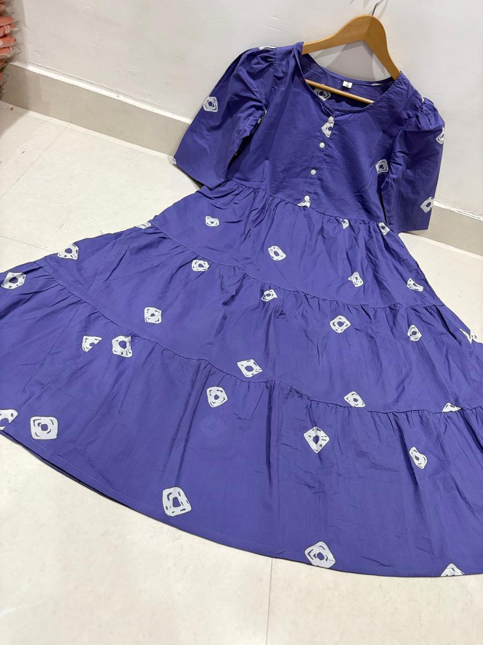 Printed Midi Set in Cotton 60/60