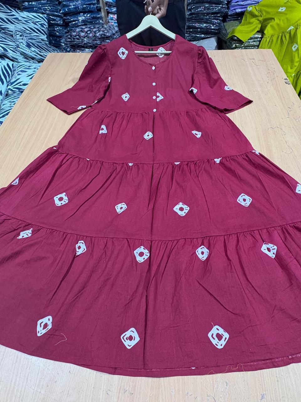 Printed Midi Set in Cotton 60/60