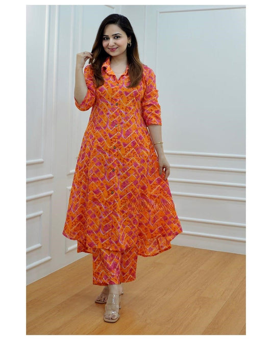 Rayon Procion Printed Co-ord Set – Fully Stitched Top & Bottom