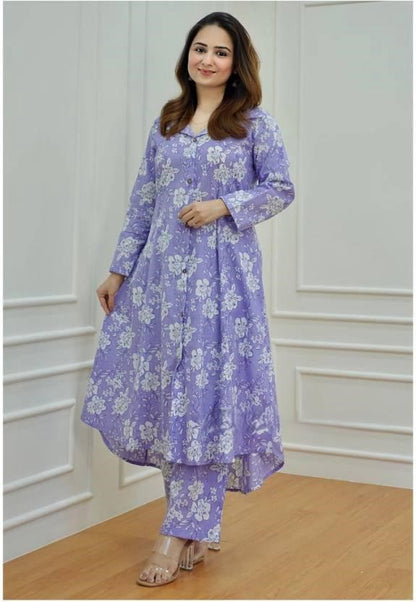 Rayon Procion Printed Co-ord Set – Fully Stitched Top & Bottom