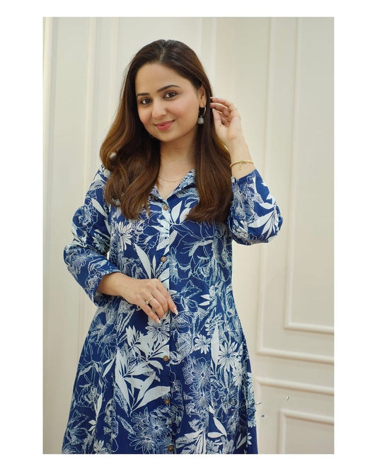 Rayon Procion Printed Co-ord Set – Fully Stitched Top & Bottom