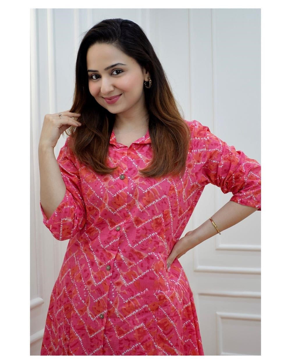 Rayon Procion Printed Co-ord Set – Fully Stitched Top & Bottom