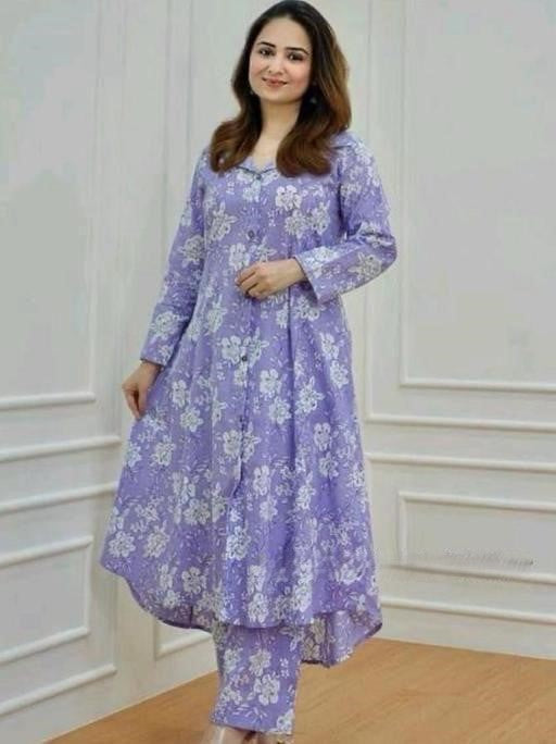 Rayon Procion Printed Co-ord Set – Fully Stitched Top & Bottom