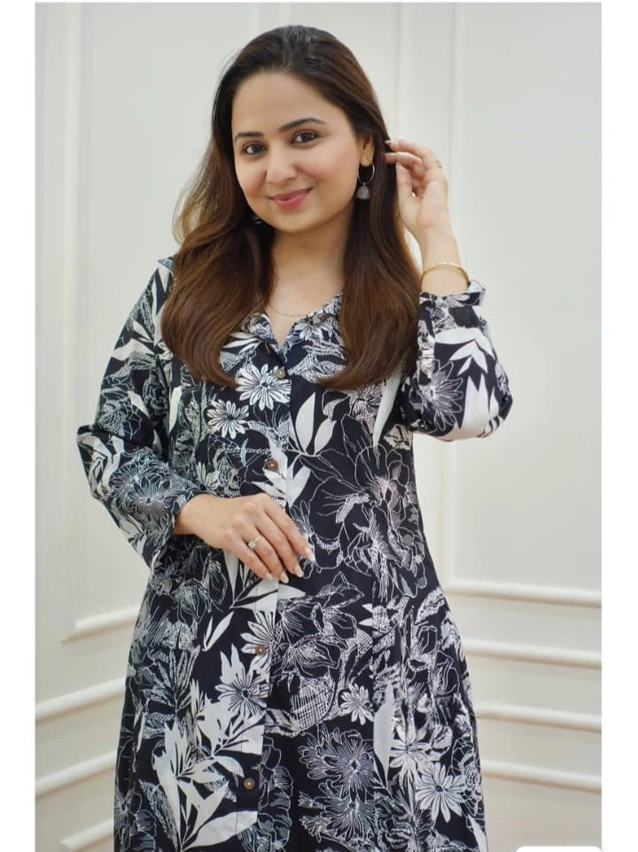 Rayon Procion Printed Co-ord Set – Fully Stitched Top & Bottom