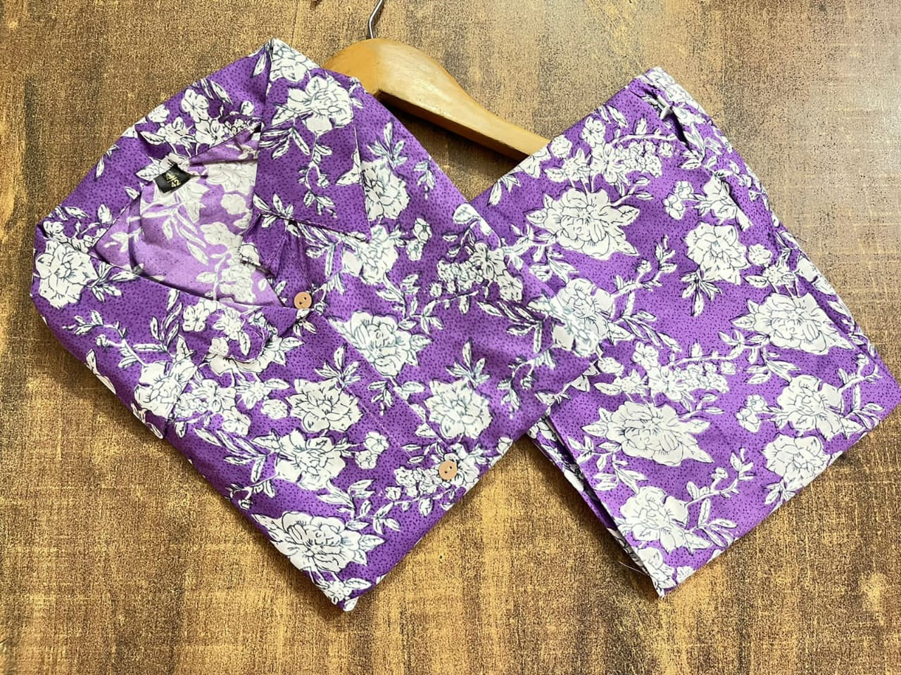 Rayon Procion Printed Co-ord Set – Fully Stitched Top & Bottom