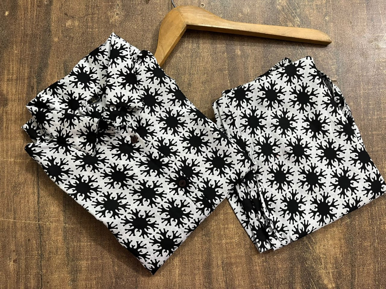 Rayon Procion Printed Co-ord Set – Fully Stitched Top & Bottom