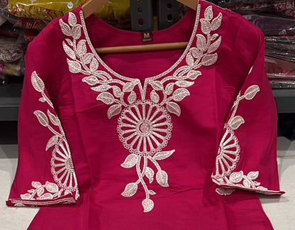 Roman Silk Embroidered 3-Piece Suit Set with Lining