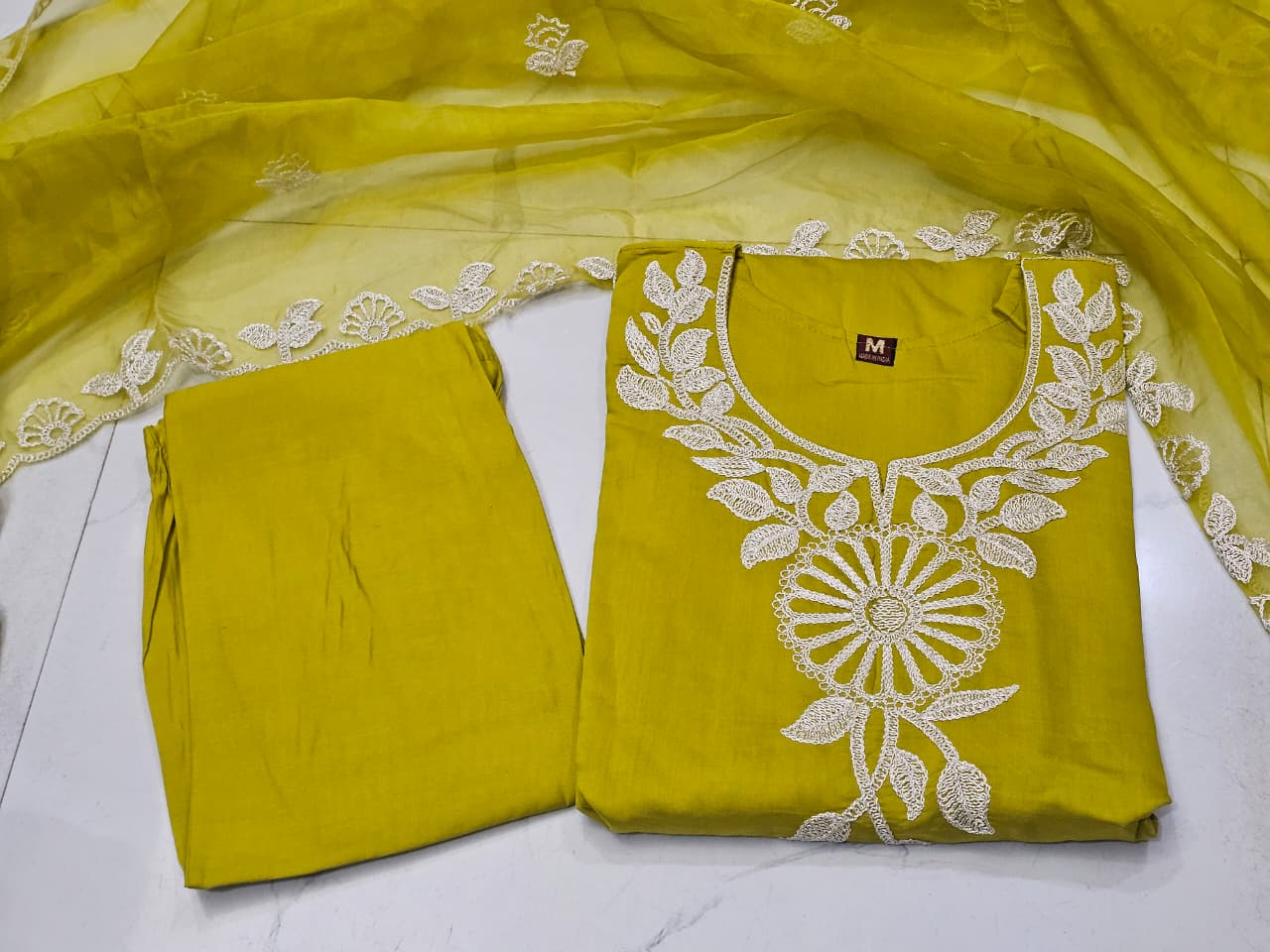 Roman Silk Embroidered 3-Piece Suit Set with Lining