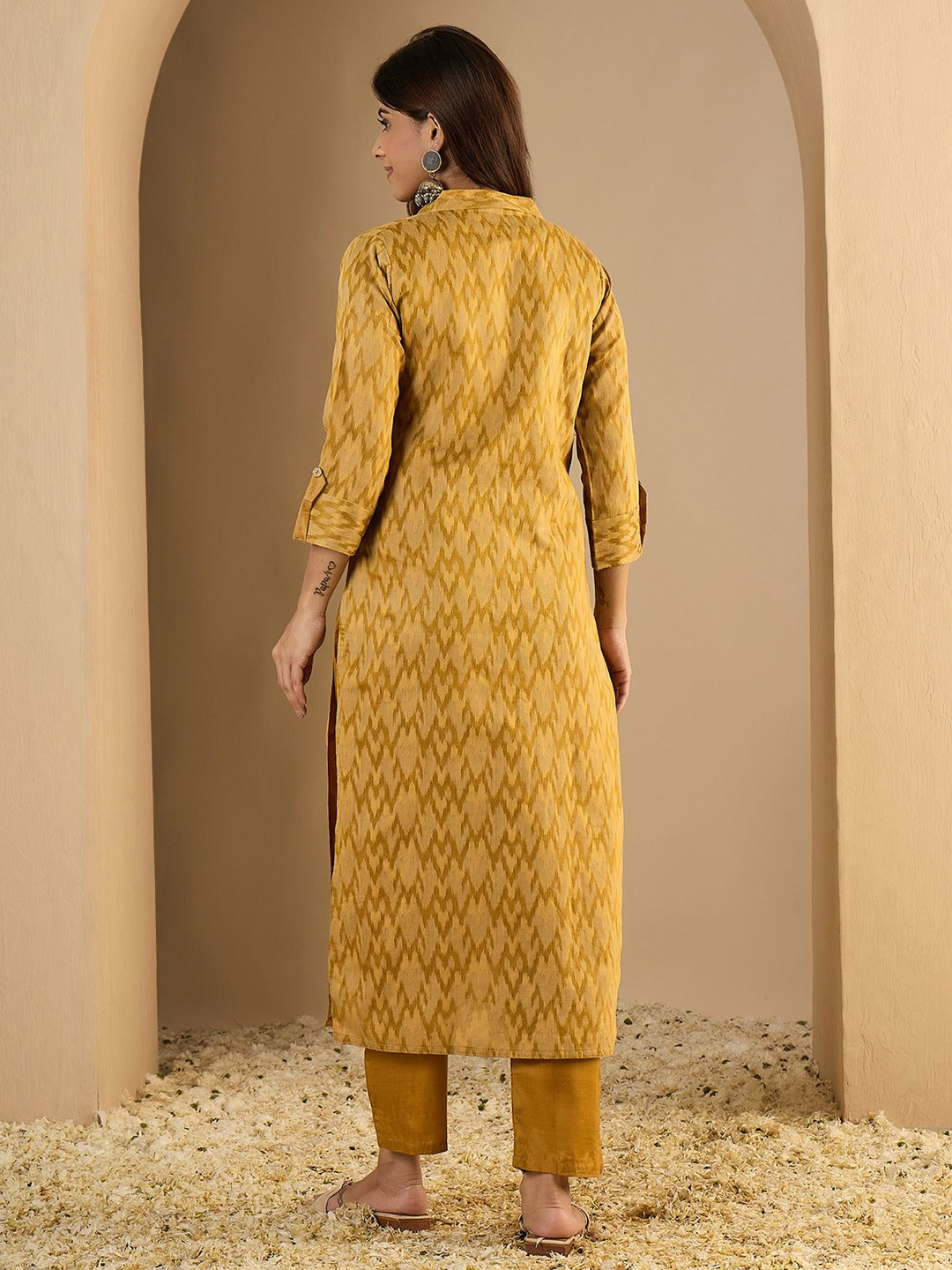 Silk Blend Kurta Pant Set for women