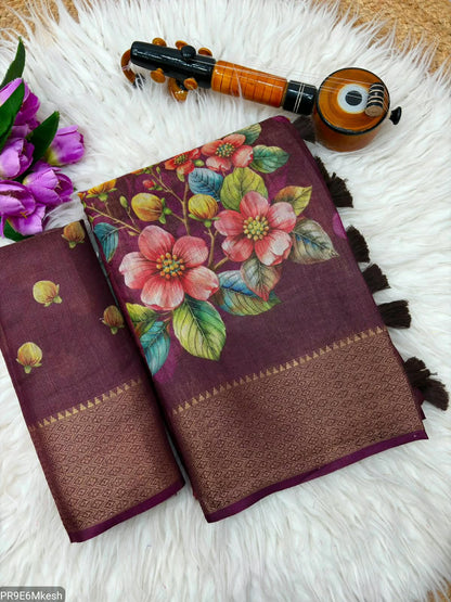 Silk Saree with Blouse – 6.30 Mtr Saree
