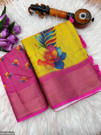 Silk Saree with Blouse – 6.30 Mtr Saree