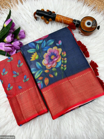 Silk Saree with Blouse – 6.30 Mtr Saree
