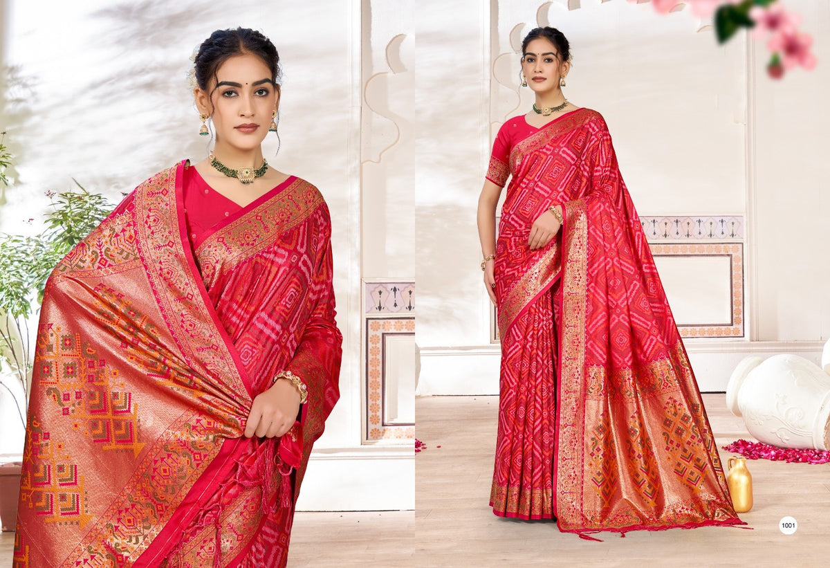 Silk Saree with Silk Blouse Piece