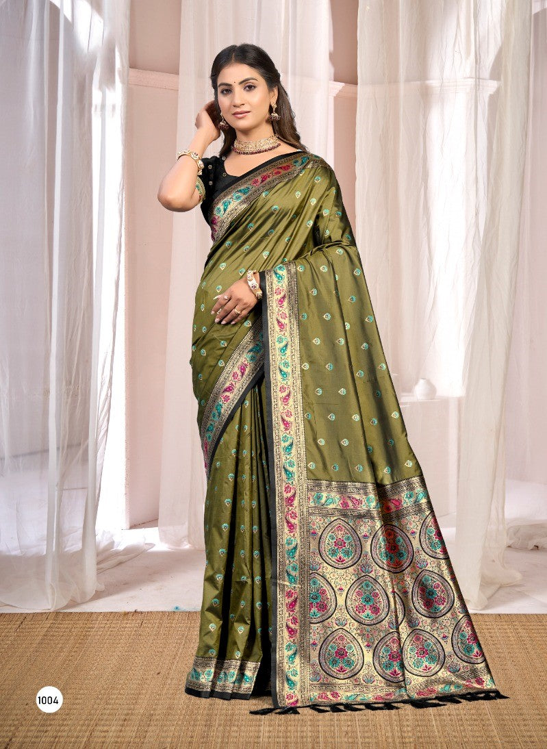 Silk Saree with Silk Blouse Piece