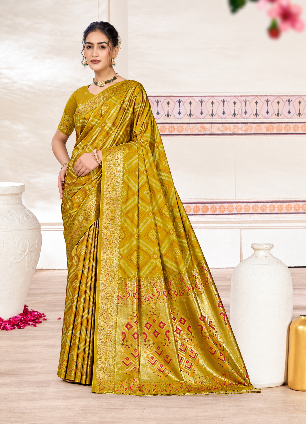 Silk Saree with Silk Blouse Piece
