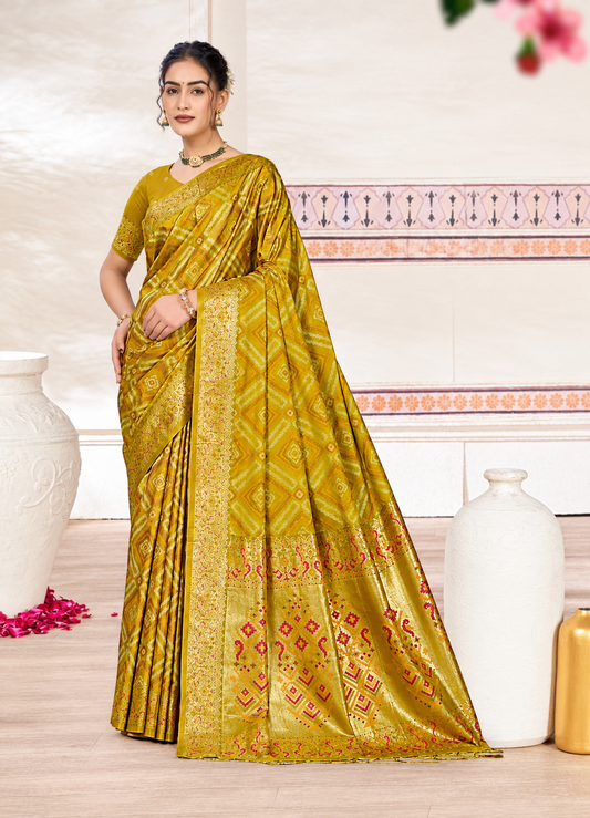 Silk Saree with Silk Blouse Piece
